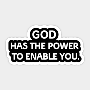 God's power Sticker